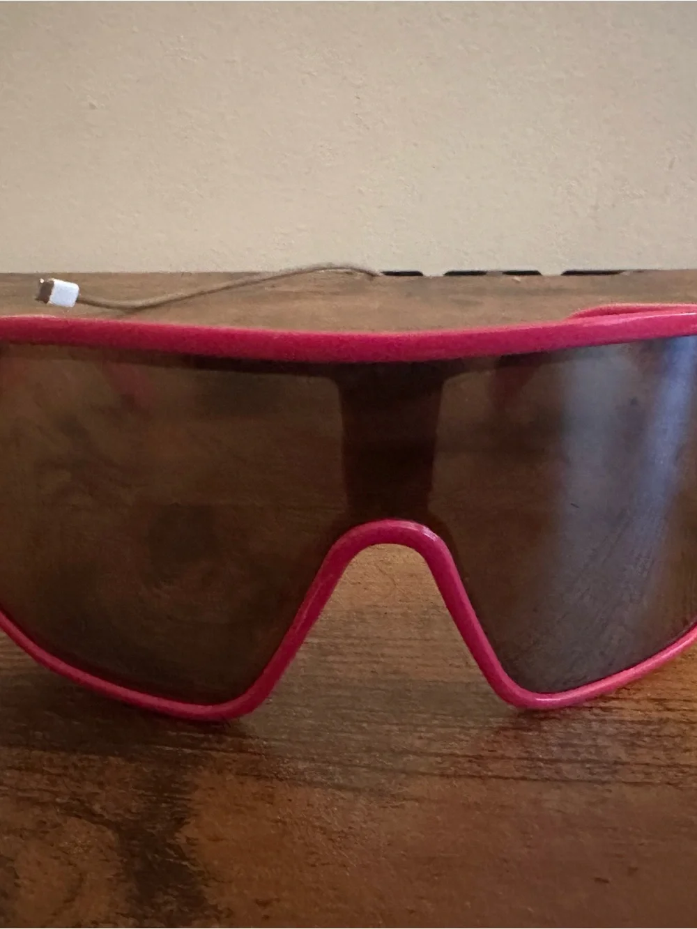 Bold Fuchsia Shield Sunglasses - Sport Visor Frame